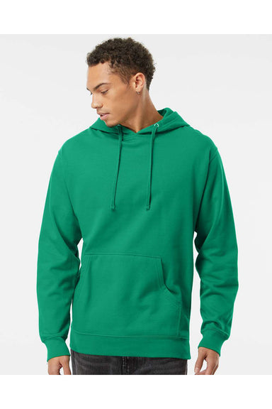 Independent Trading Co. SS4500 Mens Hooded Sweatshirt Hoodie Kelly Green Model Front