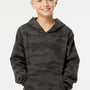 Independent Trading Company Youth Hooded Sweatshirt Hoodie w/ Pouch Pocket - Black Camo