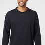 Adidas Mens Fleece Crewneck Sweatshirt - Black - Closeout