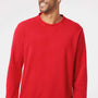 Adidas Mens Fleece Crewneck Sweatshirt - Red - Closeout