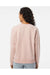 Boxercraft K01 Womens Fleece Out Crewneck Sweatshirt Blush Pink Model Back