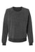 Boxercraft K01 Womens Fleece Out Crewneck Sweatshirt Charcoal Grey Flat Front