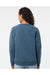 Boxercraft R08 Womens Quilted Crewneck Sweatshirt Indigo Blue Model Back