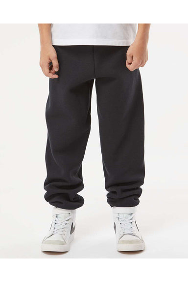 Russell Athletic 20JHBB Youth Dri Power Jogger Sweatpants w/ Pockets Black Model Front