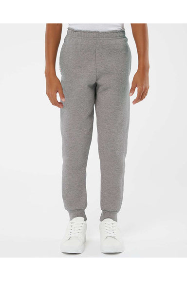 Russell Athletic 20JHBB Youth Dri Power Jogger Sweatpants w/ Pockets Oxford Grey Model Front