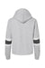 MV Sport W22135 Womens Sueded Fleece Thermal Lined Hooded Sweatshirt Hoodie Heather Grey/Ash Grey/Charcoal Grey Flat Back
