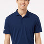 Adidas Mens Ultimate Moisture Wicking Short Sleeve Polo Shirt - Team Navy Blue