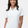 Adidas Womens Ultimate Moisture Wicking Short Sleeve Polo Shirt - White