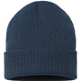 Atlantis Hats Unisex Sustainable Rib Cuffed Beanie - Navy Blue