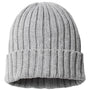 Atlantis Hats Unisex Sustainable Cable Knit Cuffed Beanie - Light Grey Melange