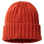 Atlantis Hats Unisex Sustainable Cable Knit Cuffed Beanie - Rusty
