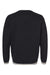 LAT 6789 Mens The Statement Fleece Crewneck Sweatshirt Black/Titanium Grey Flat Back