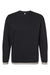 LAT 6789 Mens The Statement Fleece Crewneck Sweatshirt Black/Titanium Grey Flat Front