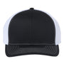 Richardson Mens 112+ R-Flex Adjustable Trucker Hat - Black/White - NEW