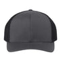 Richardson Mens 112+ R-Flex Adjustable Trucker Hat - Charcoal Grey/Black - NEW