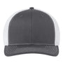 Richardson Hats Mens 112+ R-Flex Adjustable Trucker Hat - Charcoal Grey/White - Closeout