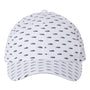 Imperial Hats Mens Alter Ego Moisture Wicking Adjustable Hat - White Bone Fish - Closeout