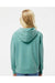 Independent Trading Co. PRM1500Y Youth Pigment Dyed Hooded Sweatshirt Hoodie Mint Green Model Back