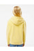 Independent Trading Co. PRM1500Y Youth Pigment Dyed Hooded Sweatshirt Hoodie Yellow Model Back