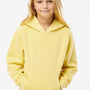 Independent Trading Company Youth Pigment Dyed Hooded Sweatshirt Hoodie w/ Pouch Pocket - Yellow