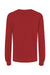 Alternative 9903ZT Womens Eco Washed Throwback Crewneck Sweatshirt Faded Red Flat Back