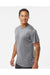 Holloway 222818 Mens Momentum Short Sleeve Crewneck T-Shirt Graphite Grey Model Side