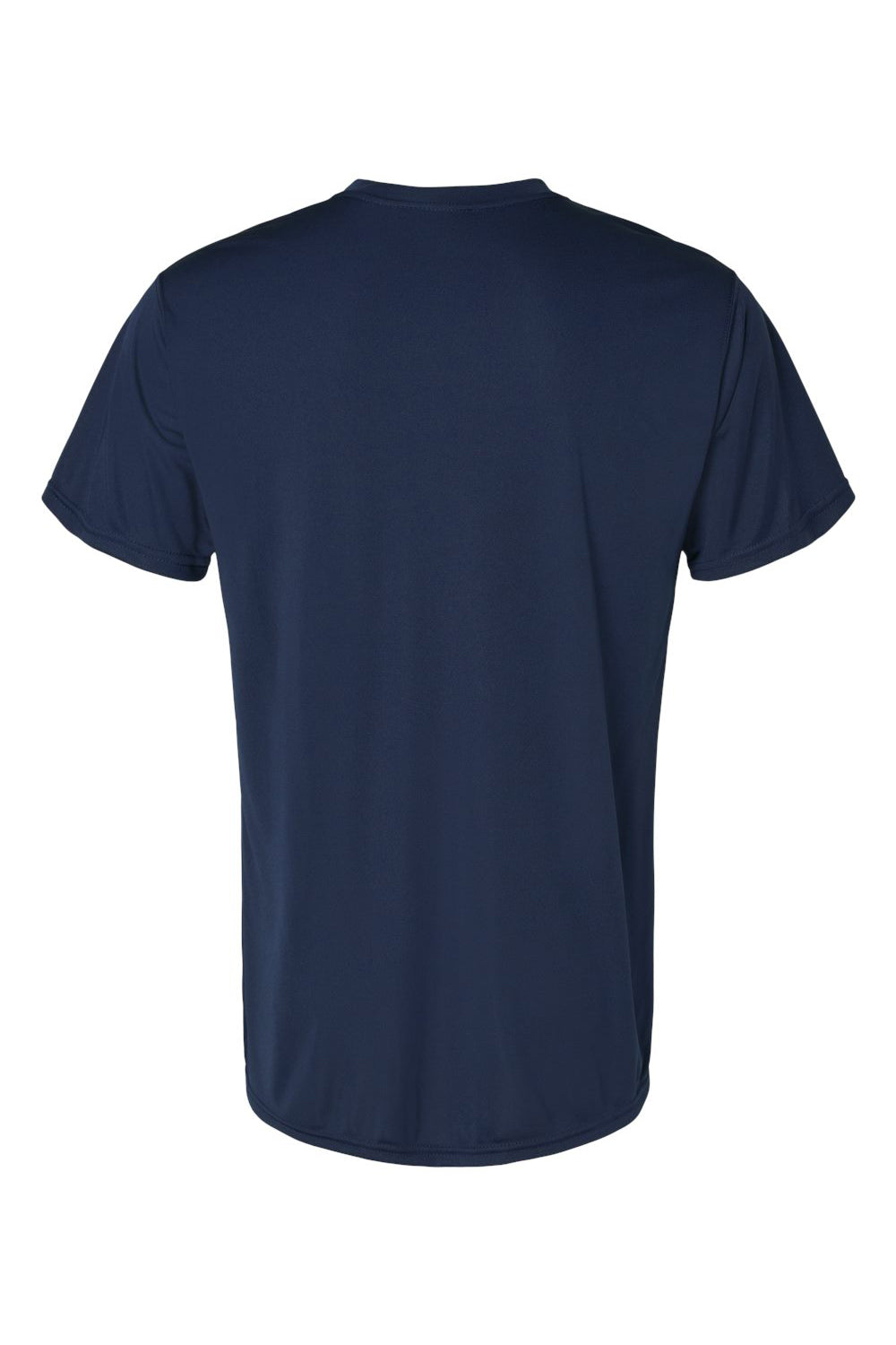 Holloway 222818 Mens Momentum Short Sleeve Crewneck T-Shirt Navy Blue Flat Back
