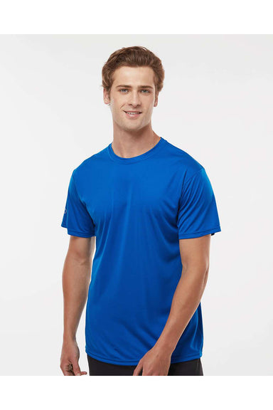 Holloway 222818 Mens Momentum Short Sleeve Crewneck T-Shirt Royal Blue Model Front