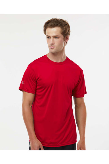 Holloway 222818 Mens Momentum Short Sleeve Crewneck T-Shirt Scarlet Red Model Front