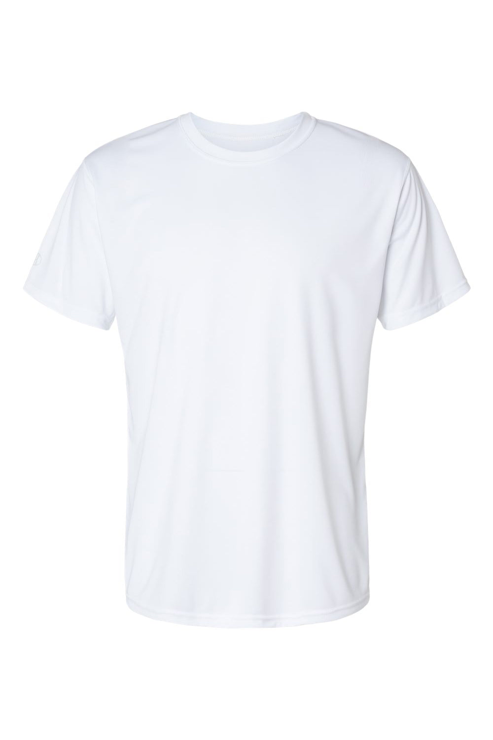 Holloway 222818 Mens Momentum Short Sleeve Crewneck T-Shirt White Flat Front