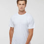 Holloway Mens Momentum Moisture Wicking Short Sleeve Crewneck T-Shirt - White - NEW