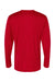 Holloway 222822 Mens Momentum Long Sleeve Crewneck T-Shirt Scarlet Red Flat Back