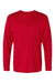 Holloway 222822 Mens Momentum Long Sleeve Crewneck T-Shirt Scarlet Red Flat Front