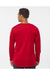 Holloway 222822 Mens Momentum Long Sleeve Crewneck T-Shirt Scarlet Red Model Back