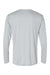 Holloway 222822 Mens Momentum Long Sleeve Crewneck T-Shirt Silver Grey Flat Back
