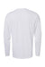 Holloway 222822 Mens Momentum Long Sleeve Crewneck T-Shirt White Flat Back