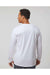 Holloway 222822 Mens Momentum Long Sleeve Crewneck T-Shirt White Model Back