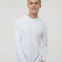 Holloway Mens Momentum Moisture Wicking Hooded Long Sleeve T-Shirt Hoodie - White - NEW