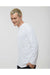 Holloway 222830 Mens Momentum Hooded Long Sleeve T-Shirt Hoodie White Model Side
