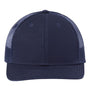 Atlantis Hats Mens Sustainable Recycled Three Snapback Trucker Hat - Navy Blue/Navy - Closeout