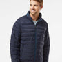 Weatherproof Mens PillowPac Wind & Water Resistant Full Zip Puffer Jacket - Dark Navy Blue - NEW