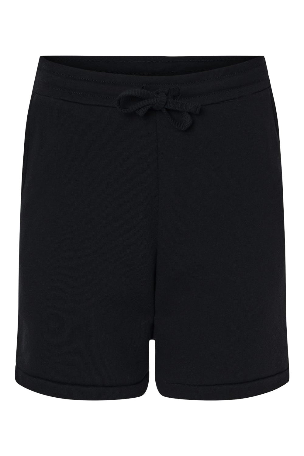 Bella + Canvas 3724 Mens Shorts w/ Pockets Black Flat Front