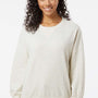 MV Sport Womens Sueded Fleece Crewneck Sweatshirt - Oatmeal