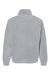 Burnside 3052 Mens Polar Fleece 1/4 Zip Sweatshirt Heather Grey Flat Back