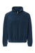 Burnside 3052 Mens Polar Fleece 1/4 Zip Sweatshirt Navy Blue Flat Front