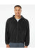 Burnside 3062 Mens Polar Fleece Full Zip Sweatshirt Black Model Front
