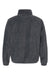 Burnside 3062 Mens Polar Fleece Full Zip Sweatshirt Heather Charcoal Grey Flat Back