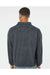 Burnside 3062 Mens Polar Fleece Full Zip Sweatshirt Heather Charcoal Grey Model Back