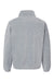 Burnside 3062 Mens Polar Fleece Full Zip Sweatshirt Heather Grey Flat Back