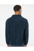 Burnside 3062 Mens Polar Fleece Full Zip Sweatshirt Navy Blue Model Back